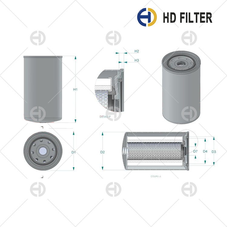 Komatsu Fuel Filter 600-311-3841 U.S.A America